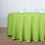 Polyester 120" Round Tablecloth Apple Green - Seamless Wrinkle-Resistant Table Cover