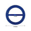 20 Pack Diamond Round Chair Sash Band Buckle Pins Royal Blue - Timeless Rhinestone Napkin Rings 2.5"