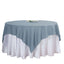 Polyester 54"x54" Table Overlay Square Tablecloth Dusty Blue - Wrinkle-Resistant & Durable Table Cover