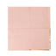 50-Pack Paper Beverage Napkins with Gold Foil Edge Dusty Rose - Disposable 2 Ply Cocktail Napkins for Events 6.5"x6.5"