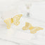 25-Pack Paper Butterfly Place Card Holders Gold with White Printable Cards - 3D Free Standing Table Number Stands 3"x5"