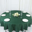 Polyester 90" Round Tablecloth Hunter Emerald Green - Stain & Wrinkle-Resistant Table Cover