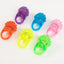 24 Pack Rubber LED Light-Up Rings, Flashing Jelly Finger Toys with 3 Flashing Modes for Party Favors, Halloween, Raves, and Concerts