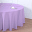 Polyester 120" Round Tablecloth Lavender Lilac - Seamless Wrinkle-Resistant Table Cover