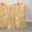 Raffia Grass Table Skirt Natural - Rustic Skirt for Hawaiian Party Decor 9ft
