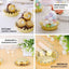 12 Pack 4" Clear Gold Mini Crown Treats Party Favor Boxes, Small Treats Jar Party Favor Boxes With Dome Lid