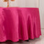Lamour Satin 108" Round Tablecloth Fuchsia - Durable & Silk-Like Table Cover