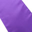 5 Pack Lamour Satin 6"x106" Chair Sashes Purple - Stylish Reusable Decorative Bows