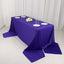 Scuba Rectangular 90"x156" Tablecloth Purple - Wrinkle Free, Stain Resistant & Seamless Table Cover