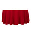 Cotton Blend 120" Round Tablecloth Red - Seamless Wrinkle-Resistant Table Cover