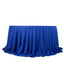 Scuba Round 132" Tablecloth Royal Blue - Wrinkle Free & Stain Resistant Seamless Table Cover
