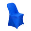 10 Pack Stretch Spandex Chair Covers Royal Blue for Folding Chairs - Durable 160GSM Fitted Slipcovers