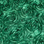 Satin 72"x72" Table Overlay Square Tablecloth Hunter Emerald Green - 3D Rosette Table Cover