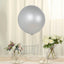5 Pack Large Silver Biodegradable Balloons, 36" Thickened Extra Strong Eco-friendly Latex Helium Party Balloons