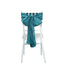 5 Pack Taffeta 6"x106" Chair Sashes Teal Accordion Crinkle Texture - Stylish Decor for Weddings & Gatherings