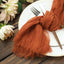 5 Pack Gauze Cheesecloth 24"x19" Napkins Terracotta (Rust) Reusable Dinner Napkins