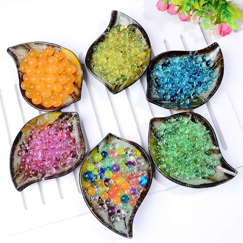 Water Gel Beads Vase Filler Clear - Large Nontoxic Jelly Balls for Floating Candles & Floral Displays 10g - Linen Luxes