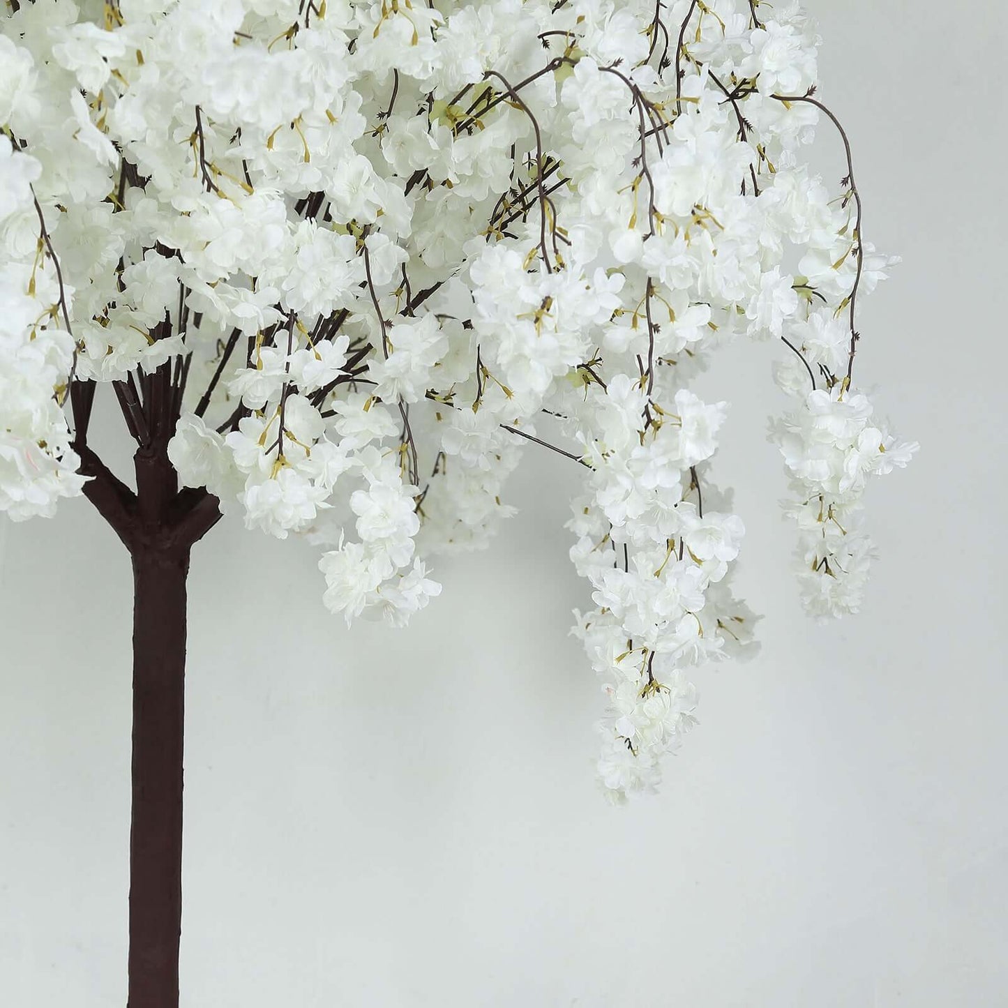 5ft Artificial Cherry Blossom Tree White â€“ Silk Sakura Wishing Tree with Sturdy Metal Base & Realistic Fiberglass Trunk