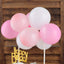 11 Pcs Balloon Cake Topper Blush, Pink and White - Whimsical Clustered Mini Garland Cake Inserts DIY Party Decorations