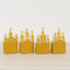 20 Pack Gold Glitter Fairy Tale Castle Favor Boxes, Princess Theme Cardstock Paper Candy Boxes Party Decorations - 3.5"x2"x6.5"