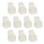 10 Pack Polyester Chair Covers for Folding Chairs Ivory - Wrinkle-Free Stain-Resistant Slip-On Slipcovers