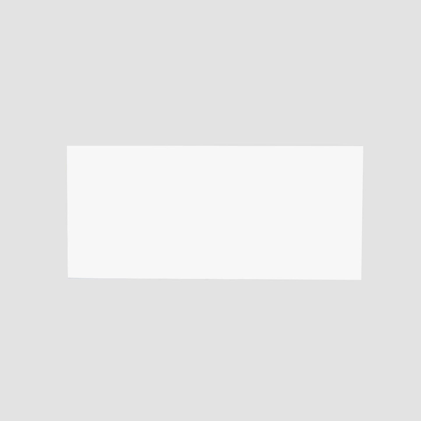 2-Pack Acrylic Plexiglass Sheets Rectangular Side Plates White - Protective Film Coating 32"x11"