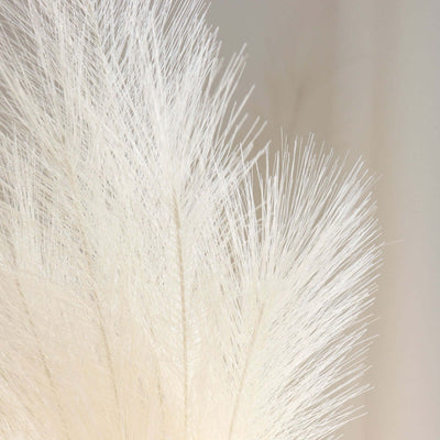 3 Stems Artificial Pampas Grass Decor Cream for Rustic Boho Chic Backdrops Floral Styling & Vase Displays 44"