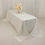 Lamour Satin 90"x156" Rectangle Tablecloth Ivory - Luxurious, Soft Seamless Table Cover