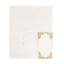 50-Pack Paper Dinner Napkins White with Gold Foil Lace Design 2 Ply - European Style Napkins for Parties 8"x4"