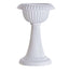 4 Pack White Italian Inspired Pedestal Stand Flower Plant Pillar - 22" Tall PVC