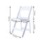 Resin Chair with Vinyl Padded Seat for Folding Use White - Stylish Design for Indoor or Outdoor Weddings & Gatherings