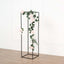 2-Pack Wedding Flower Stand Matte Black Metal Geometric Column Frame Rectangular - Versatile Floral Pedestal for Upscale Arrangements 48"