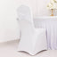 5 Pack Spandex Chair Sashes White Ruffled Style - Wide Easy to Use Stretch Chair Bands for Classy Wedding and Event Decor 8"x13"