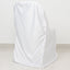 Scuba Stretch Folding Chair Cover White - Wrinkle Free & Durable Slipcover