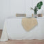 Faux Linen 90"x156" Rectangular Tablecloth White - Slubby Texture Wrinkle-Resistant Seamless Table Cover for Weddings and Events