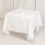 Cotton Blend 70"x70" Square Tablecloth White - Wrinkle-Resistant Fabric for Modern Table Decor
