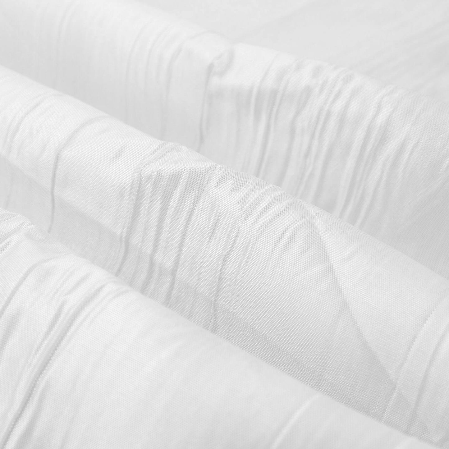 54"x10 Yards White Accordion Crinkle Taffeta Fabric Bolt