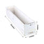 White Wood Planter Rectangular Box 30"x6" - Durable Decor with Removable Plastic Liner for Tables - Linen Luxes