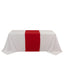 Scuba Polyester 24"x72" Wide Table Runner Red - Wrinkle-Free Table Linen