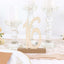20-Pack Wooden Wedding Table Numbers Natural 1-20 with Holder Base - Perfect Rustic Signs for Receptions 6"