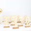 20-Pack Wooden Wedding Table Numbers Natural 1-20 with Holder Base - Perfect Rustic Signs for Receptions 6"