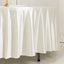 Scuba Round 108" Tablecloth Shimmering Pearl White - Wrinkle Free & Stain Resistant Table Cover
