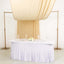Beige 4-Way Stretch Spandex Event Curtain Drapes, Wrinkle Free Backdrop Event Panel with Rod Pockets - 5ftx18ft