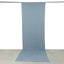 Dusty Blue 4-Way Stretch Spandex Event Curtain Drapes, Wrinkle Free Backdrop Event Panel with Rod Pockets - 5ftx16ft