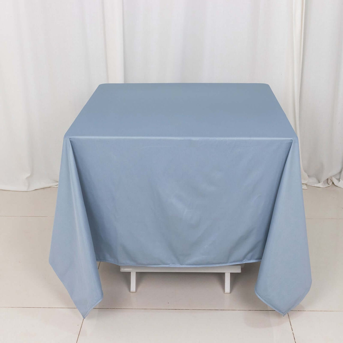 Scuba Square 70"x70" Tablecloth Dusty Blue - Wrinkle Free & Stain Resistant Table Cover