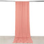 Dusty Rose 4-Way Stretch Spandex Event Curtain Drapes, Wrinkle Free Backdrop Event Panel with Rod Pockets - 5ftx14ft