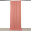 Dusty Rose 4-Way Stretch Spandex Event Curtain Drapes, Wrinkle Free Backdrop Event Panel with Rod Pockets - 5ftx12ft