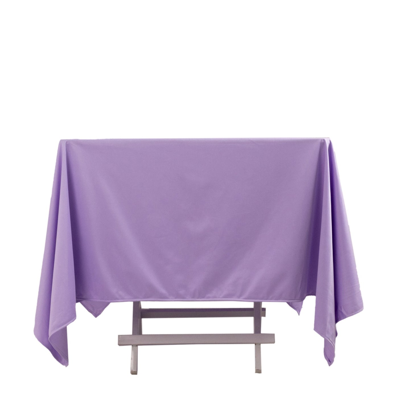 Scuba Square 70"x70" Tablecloth Lavender Lilac - Wrinkle Free & Stain Resistant Table Cover