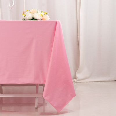 Scuba Square 70"x70" Tablecloth Pink - Wrinkle Free & Stain Resistant Table Cover