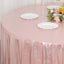 Sequin Dots Polyester Round 120" Tablecloth Shimmering Rose Gold - Wrinkle Free & Sparkling Table Cover